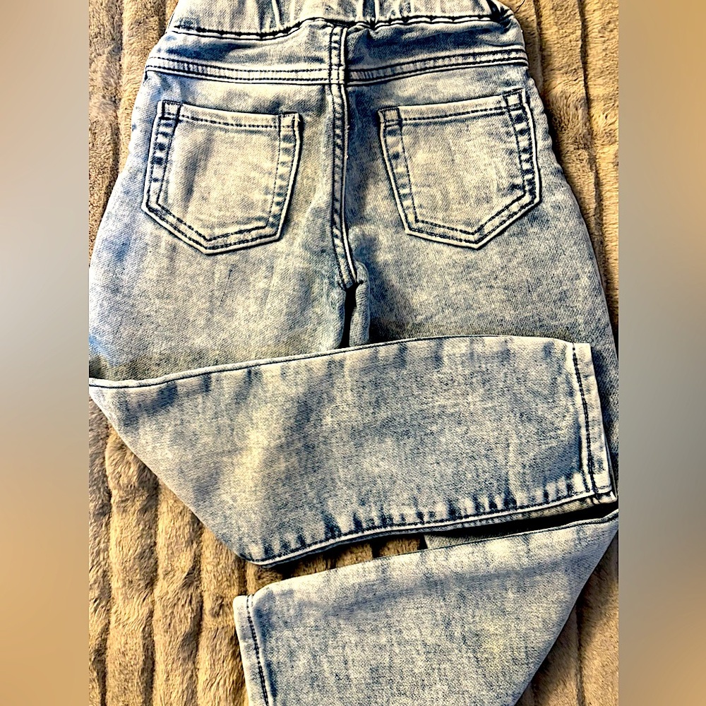 Gymboree | Girls Sz. 5 | Pull on Stretch Jeggings! Stone Washed Blue Jeans.
